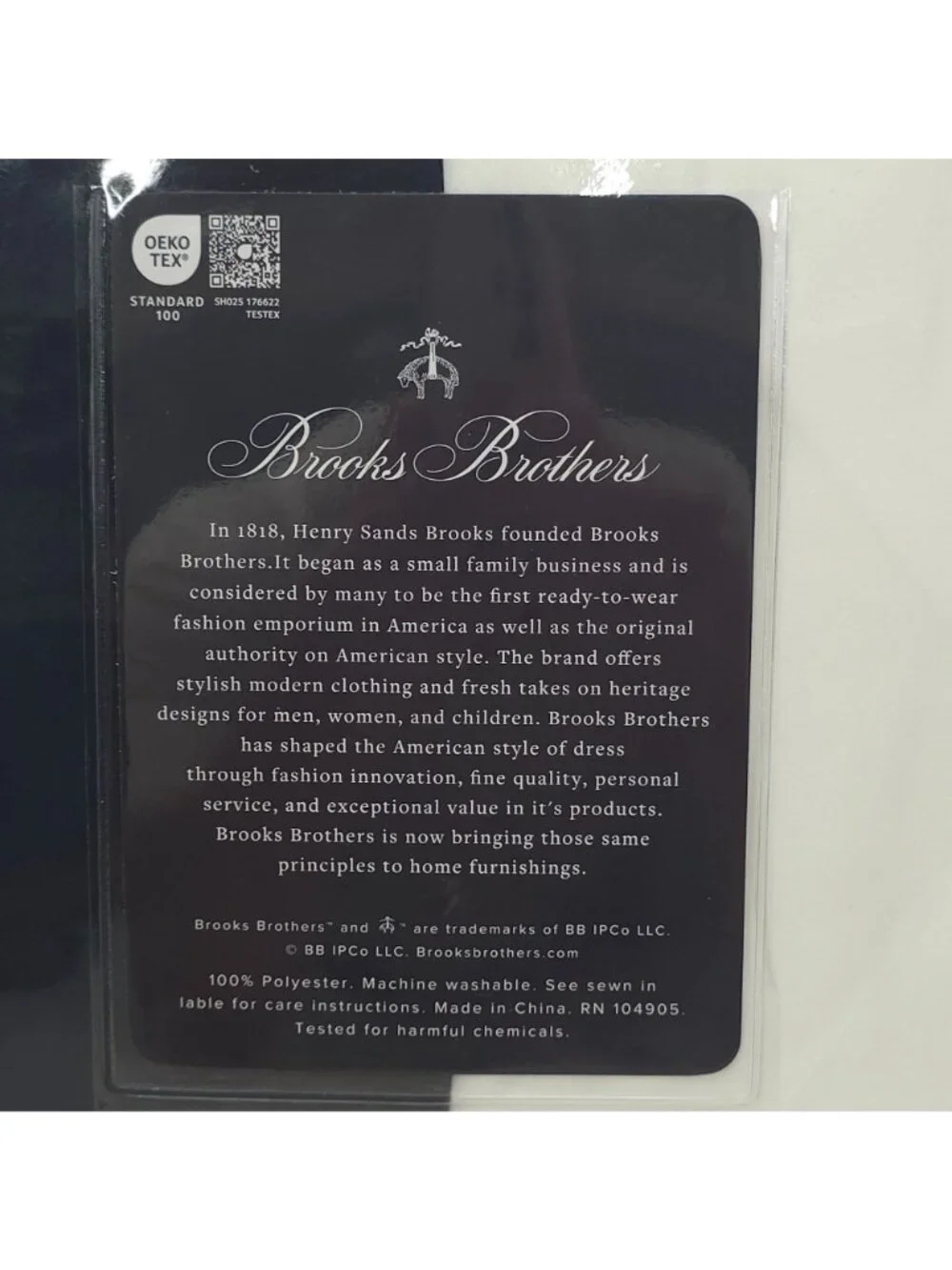 Brooks Brothers Two Sets Twin XL Sheets Fits Mattresses Up To 16” Navy & White